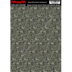 1/35 Mosaic Flooring Texture Decals (self adhesive, 24cm x 17cm)