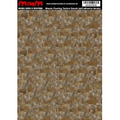 1/35 Mediteran Mosaic Flooring Texture Decals (self adhesive, 24cm x 17cm)