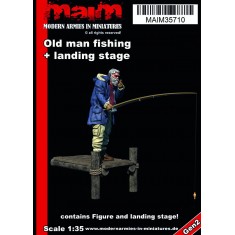 1/35 Old Man Fishing w/Landing Stage