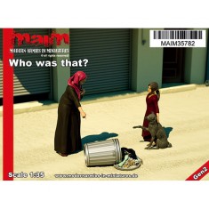 1/35 "Who was That?" Iraqi Civilians (3 figures w/trash container)