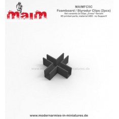 Clips "Cross" for 5mm Thickness Foamboard / Styrofoam (4pcs)