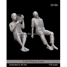 1/35 Toyota FJ43 Pickup Crew for AK Interactive kit (2 Figures)