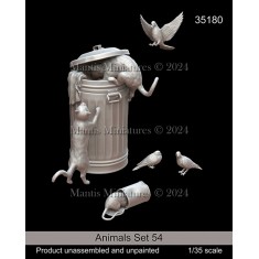 1/35 Birds with Barrel Diorama Set #54