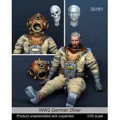 1/35 WWII German Diver with Alternative Heads (1 Figure)