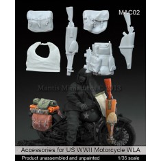1/35 WWII Accessories for US Motorcycle WLA for Miniart 35080 kit