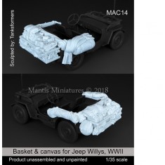 1/35 Jeep Willys Basket & Canvas for Tamiya kits