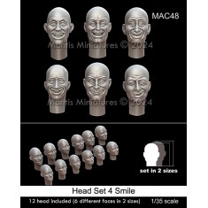 1/35 Smiling Figure Heads Set (12pcs)