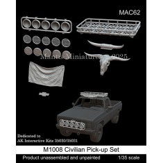 1/35 Chevrolet M1008 Civilian Pickup Accessories Set for AK Interactive kit