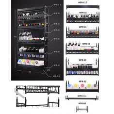 Paints Rack for Tamiya, Mr. Hobby Sprays