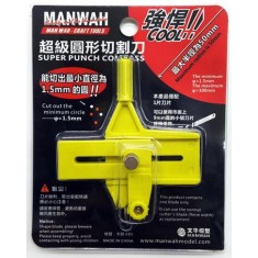 Circular Cutting Tool - Fluorescent Yellow (Cutting Diameter: 1.5mm-100mm)