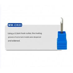 Carving Knife 0.3mm Tungsten Steel Hook Broach (3.175mm x 3.8mm)