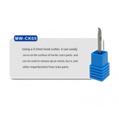 Carving Knife 0.5mm Tungsten Steel Hook Broach (3.175mm x 3.8mm)