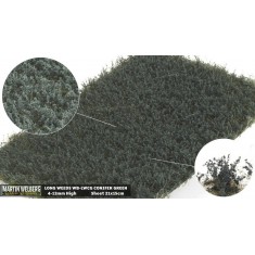 Long Weeds Tufts - Conifer Green (Grass length 4-12 mm, 210 x 150 mm)