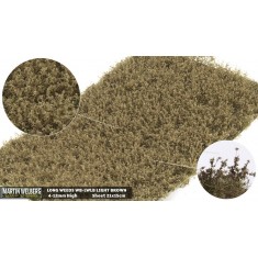 Long Weeds Tufts - Fall/Winter Light Brown (Grass length 4-12 mm, 210 x 150 mm)
