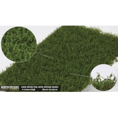 Long Weeds Tufts - Spring Green (Grass length 4-12 mm, 210 x 150 mm)