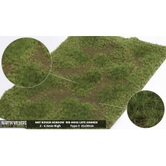 Rough Meadow Mat - Late Summer C (Grass length: 2-4.5 mm, 300 x 210 mm)