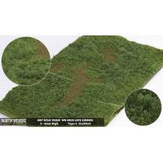 Wild Verge Mat - Late Summer C (Grass length: 2-6 mm, 300 x 210 mm)
