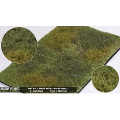 Wild Verge Mat - Fall Weeds E (Grass length: 2-6 mm, 300 x 210 mm)