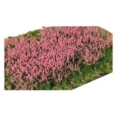 Layered Grass Tufts - Pink Flowers  (210 x 150 mm, height: 2-12mm)