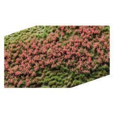 Layered Grass Tufts - Pink Flowers  (210 x 150 mm, height: 2-4.5mm)