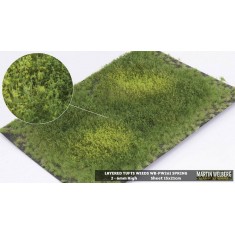 2-6mm Layered Grass Tufts Weeds Mat - Spring (210 x 150 mm)