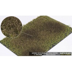 2-6mm Layered Grass Tufts Weeds Mat - Early Winter (210 x 150 mm)