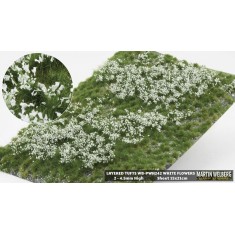 Layered Tufts with White Flowers 2-4mm (15x21cm)