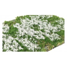 Layered Tufts - Spring/Summer/Fall White Flowers (sheet 210 x 150 mm, height: 2-6mm)
