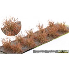 Bushes #Fall Brown Type A (Grass length 20-30mm, 10pcs)