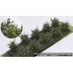 Bushes #Lavender Type A (10pcs, Grass length 20-30 mm, sheet 180x60 mm)