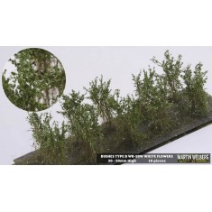 Bushes #White Type B (Grass length 40-50mm, 10pcs)