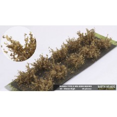 Bushes #Brown Type D (Grass length 20-30mm, 10pcs)