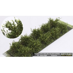 Bushes #Yellow Type D (Grass length 20-30mm, 10pcs)