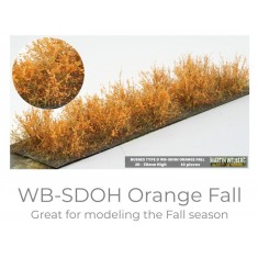 Bushes #Fall Orange Type D (Grass length 20-30mm, 10pcs)