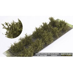 Bushes #Olive Green Type D (Grass length 20-30mm, 10pcs)
