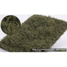 Bushes Mat #Burned Green Type E (210x150mm, Grass length 4-30mm)