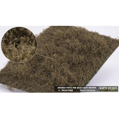 Bushes Mat #Light Brown Type E (210x150mm, Grass length 4-30mm)