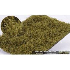 Bushes Mat #Moss Green Type E (210x150mm, Grass length 4-30mm)