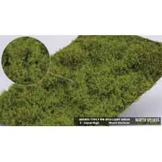 Bushes Mat - Spring/Summer Light Green F (Grass length: 2-22 mm, sheet 210 x 150 mm)