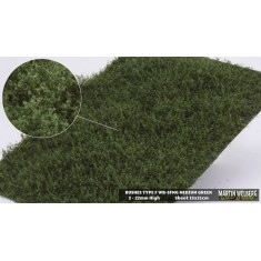 Bushes Mat #Medium Green Type F (210x150mm, Grass length 2-22mm)