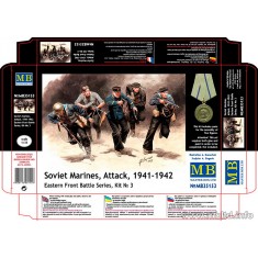 1/35 Soviet Marines Attack 1941-1942 - Eastern Front Battle Series Kit No.3 (5 figures)