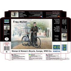 1/35 WWII Europe Woman & Women's Bicycle - Frau Muller (1 Figure w/1 Bicycle)
