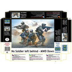 1/35 "No Soldier Left Behind - MWD Down" (4 Figures+1 Dog)