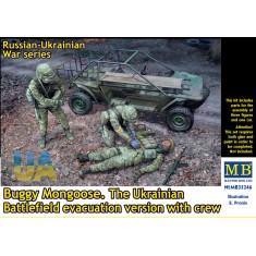 1/35 Buggy Mongoose, Ukrainian Battlefield Evacuation with Crew (1 car and 3 figures)