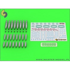 1/24 Additional Types of Warheads for British RP-3 Rocket (60LB F,25LB SAP,25LB AP)(8pcs)