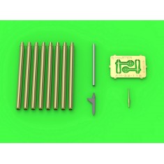 1/32 P-47 Thunderbolt Details set - Browning .50 Blast Tubes, Gunsight & Pitot Tube