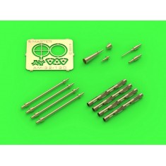 1/32 PZL P.11c Detail set (wz. 33 MG Barrels, Gunsight & Venturi Tube) for IBG Model
