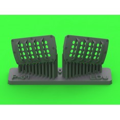1/32 P-51 Mustang Carburettor Air Filter Cover (RAF Louvred Type A) for Eduard