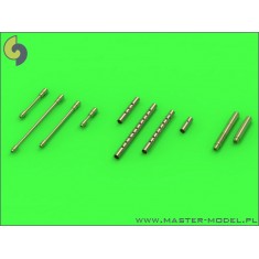 1/48 P-38 Lightning Early Armament (.50 cal w/Drilled Cooling Jackets & 20mm Cannon Tips)