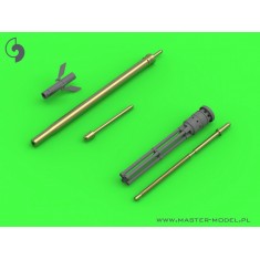 1/48 Mil Mi-24 Hind D/E JakB-12.7 Machine Gun Barrel and DUAS Probe